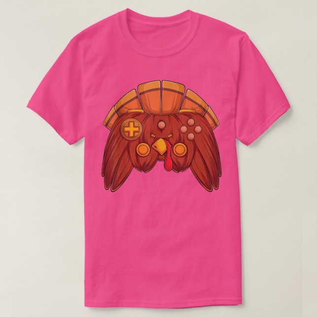 Video Game Thanksgiving Turkey Controller Gamer Bo T Shirt (Design framsida)