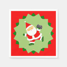 Video Gamer Christmas Holiday Pappersservett