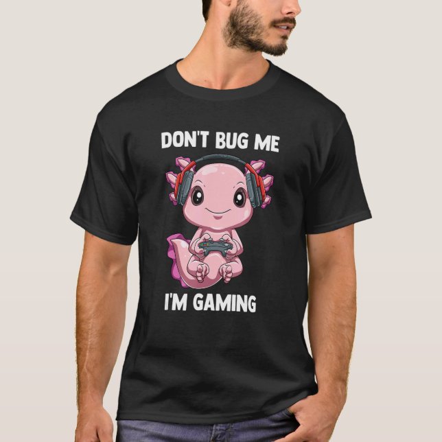 Video Gamer Gaming Axolotl Video Games Axolotl T Shirt (Framsida)