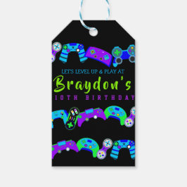 VIDEO GAMER GAMING Barns födelsedag Party Presentetikett
