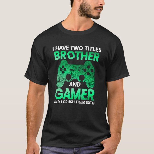 Video Gamer Gifts for Boys Teens Funny Gaming Brot T Shirt (Framsida)