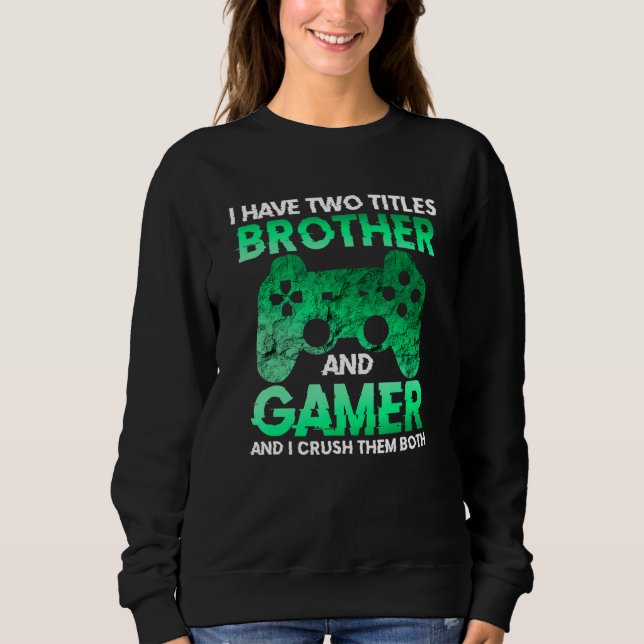 Video Gamer Gifts for Boys Teens Funny Gaming Brot T Shirt (Framsida)