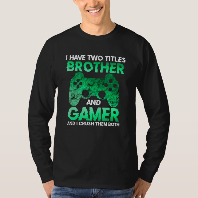 Video Gamer Gifts for Boys Teens Funny Gaming Brot T Shirt (Framsida)