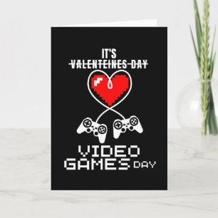 Video Gamer Heart Controller Alla hjärtans dag Kort
