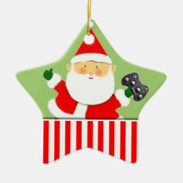 Video Gamer Helgdag Gift Ceramic Ornament