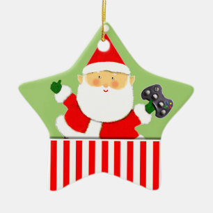 Video Gamer Helgdag Gift Ceramic Ornament