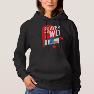 Video Gamer Player 2 Funny spelmatchning med Valen T Shirt