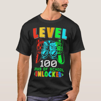 Video Gamer Pojkar 100:e Dag Läraren 100 Dagar Av  T Shirt