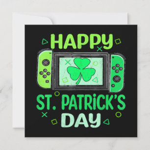 Video Gamer Shamrock Lycklig St patricks day