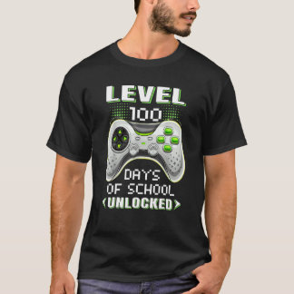 Video Gamer Student 100th Day Teacher 100 Days of  T Shirt