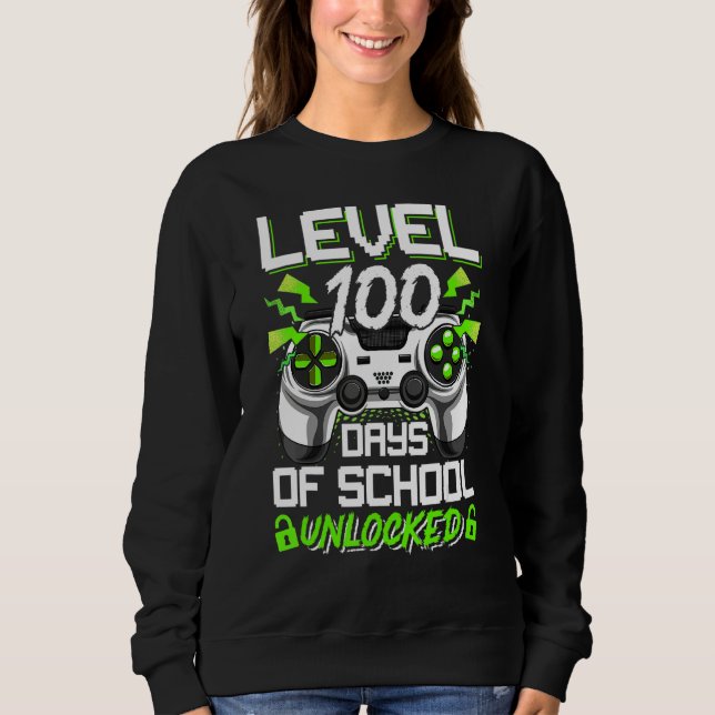 Video Gamer Student 100th Day Teacher 100 Days of  T Shirt (Framsida)