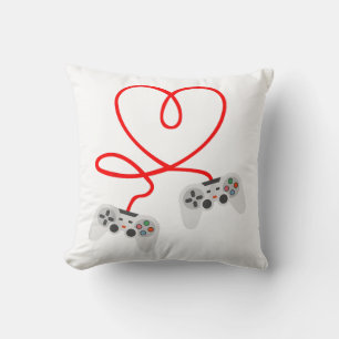 Video Gamer Valentines day T-Shirt med styrenhet Kudde