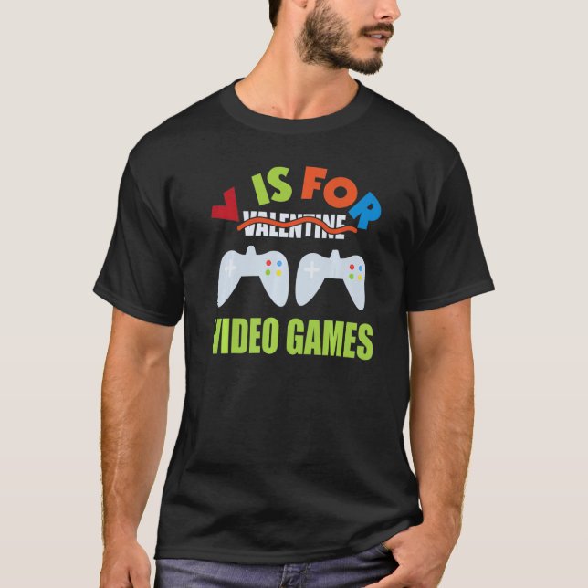 Video Games Alla hjärtans dag För barn Boys T Shirt (Framsida)