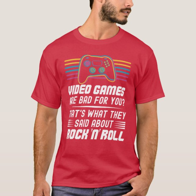 Video Games är dåliga för dig Klassiska Video Game T Shirt (Framsida)