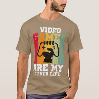 Video Games är mitt andra liv vintage familj T Shirt