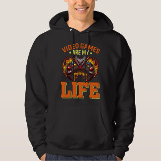 Video Games Are My Life Video Games Gaming   2 Hoodie