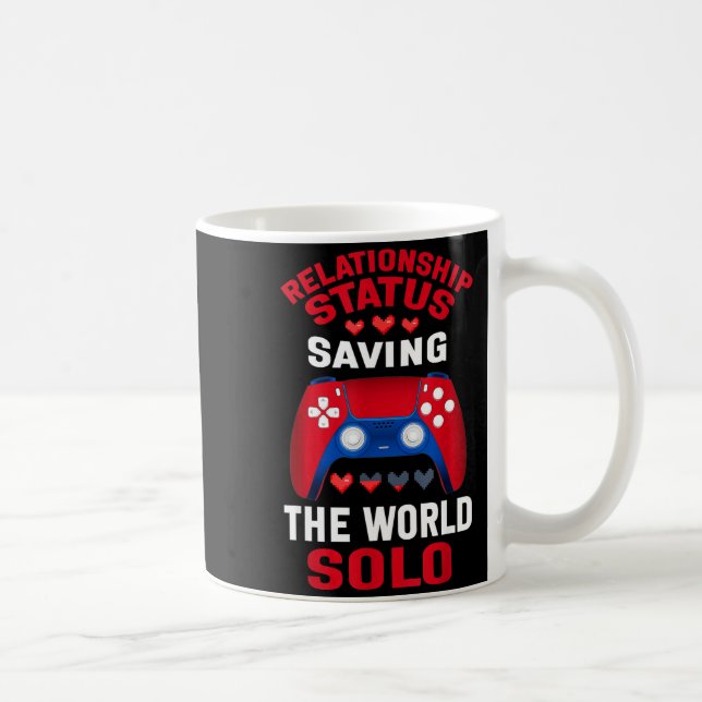 Video Games Valentines Day Gamer Gaming  Kaffemugg (Höger)