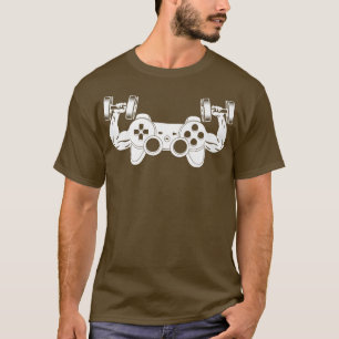 Video Games Workout Gym Fitness Eercise Weightlift T Shirt