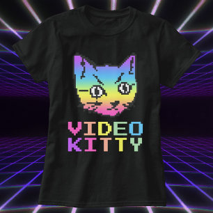 VIDEO KATTUNGE PIXEL ART T-SHIRT