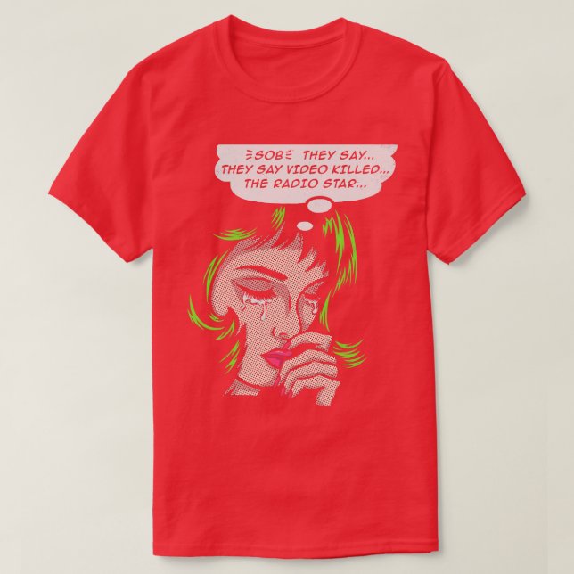 Video Killed the Radio Star T Shirt (Design framsida)