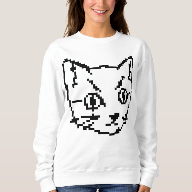 VIDEO KITTY KATT PIXEL KONST SVETTAXEL T SHIRT (Framsida)