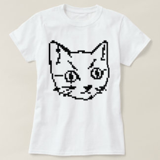 VIDEO KITTY KATT PIXEL KONST T-SHIRT