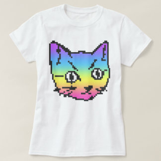 VIDEO KITTY KATT PIXEL KONST T-SHIRT