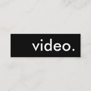 video mini visitkort