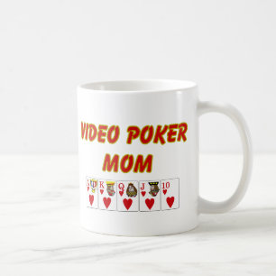 Video poker; Video pokermamma Kaffemugg