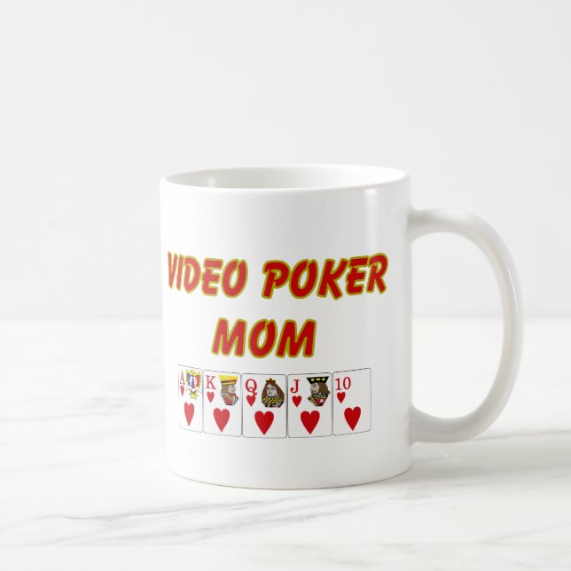 Video poker; Video pokermamma Kaffemugg (Höger)