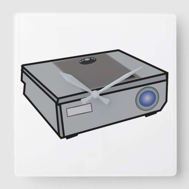 Video projektor fyrkantig klocka (Framsida)