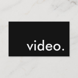 video. visitkort