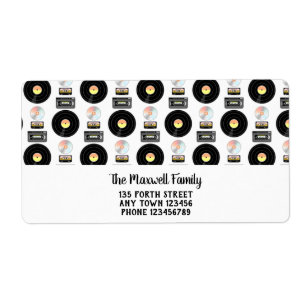 Videoband Vinyl LP mönster Fraktsedel