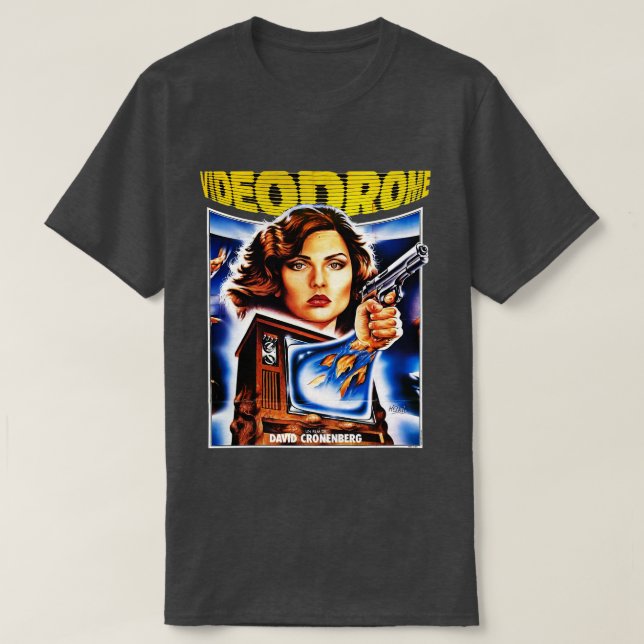 VIDEODROME 1983 Poster T Shirt (Design framsida)