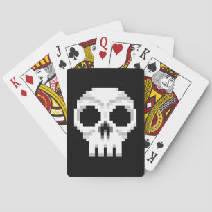 Videogame Death Skull - Pixel Art Kortlek