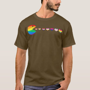 Videogame Funny Gaming Lgbtq Ally Pride Flagga Gam T Shirt