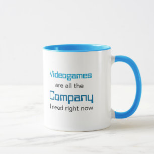Videogames är företag mugg