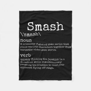 Videogames Smash Definition Funny Video Game Gamer Fleecefilt