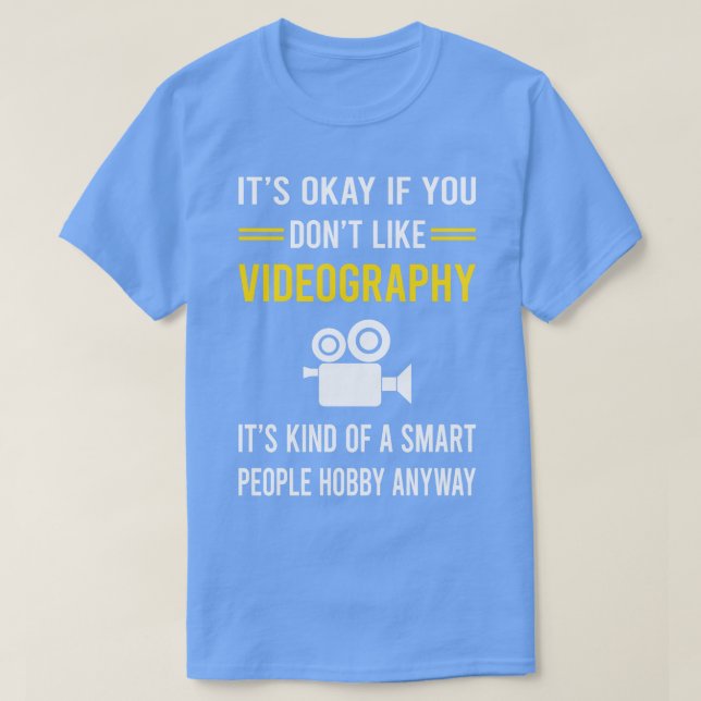 Videograf för Smart People Hobby-video T Shirt (Design framsida)