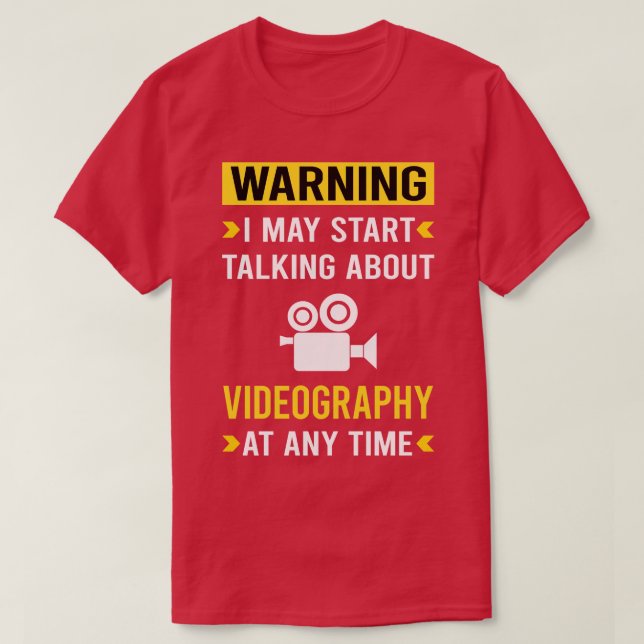 Videograf för varning t shirt (Design framsida)