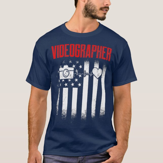 Videograf Info Videography Filmmaker Gift T Shirt (Framsida)