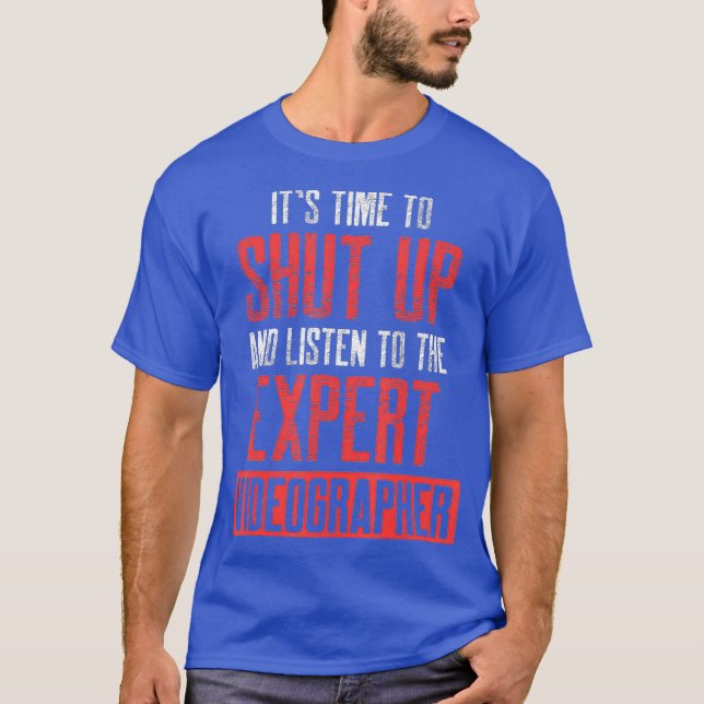 Videograf Lyssna Videography Filmmaker Gift T Shirt (Framsida)