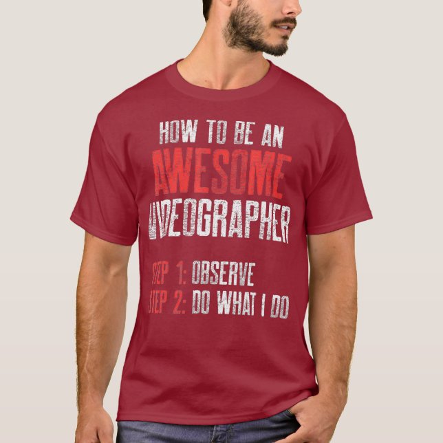 Videograf Observe Videography Filmmaker Gift T Shirt (Framsida)