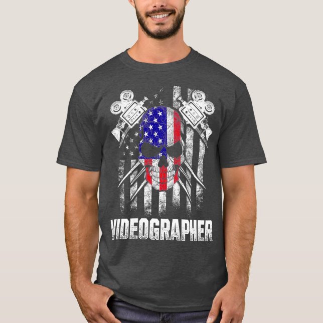 Videograf Practiced Videography Filmmaker T Shirt (Framsida)