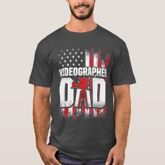 Videograf USA flagga Videography Filmmaker T Shirt