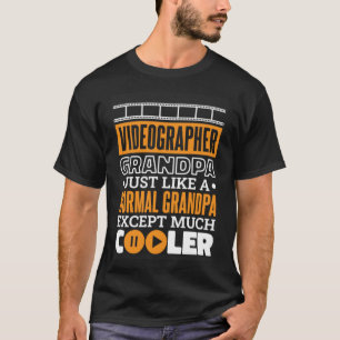 Videografer Grandpa Design for Videography Grandpa T Shirt