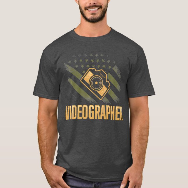 Videograffilmskapare för videoklipperografi t shirt (Framsida)