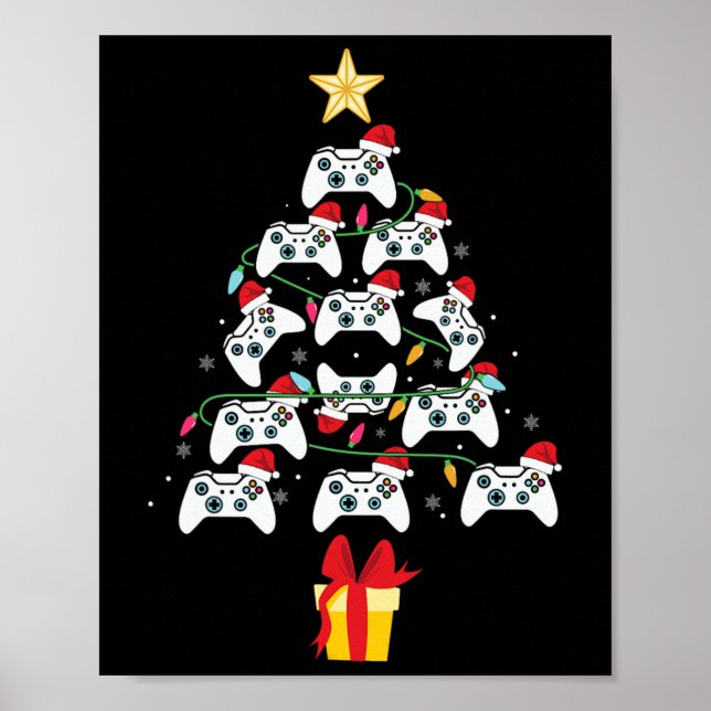 Videokamerans Julgran Julafton Boy Manar Poster (Framsidan)