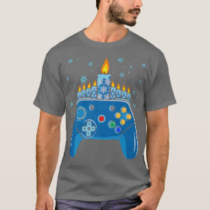 Videokamspelskontroll Hanukkah Menorah Candles T Shirt