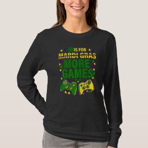 Videokamspelskontroll Mardi Gras Costume Gamer Kid T Shirt